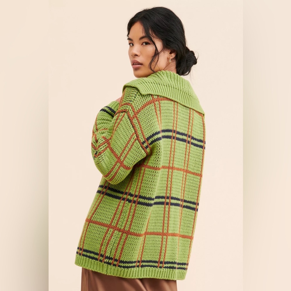 Anthropologie Callahan Bonnie Plaid Cardigan - Picture 3 of 8